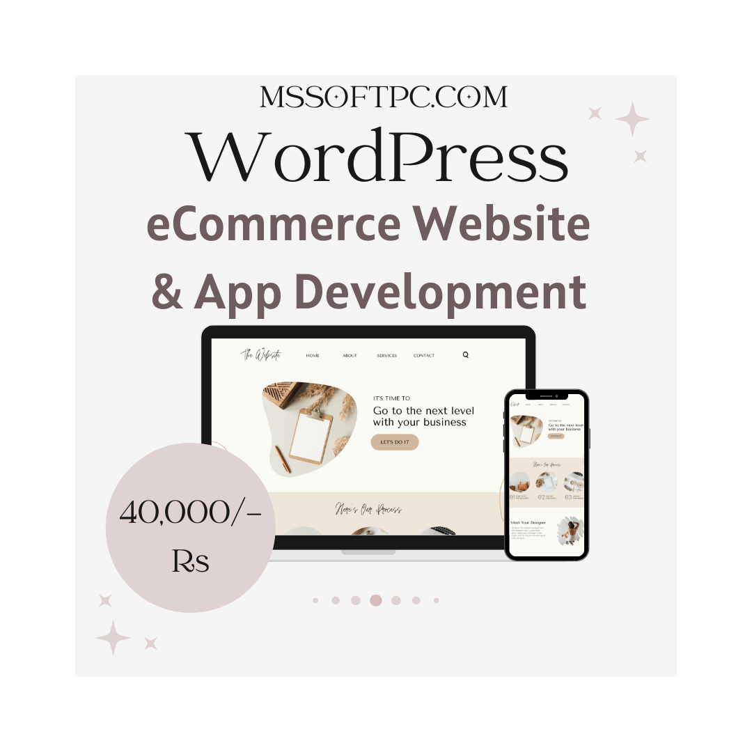 eCommerce WordPress Website with App